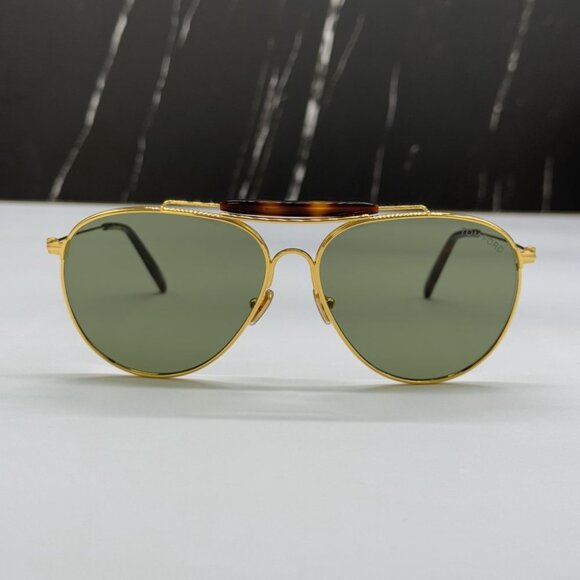 NEW TOM FORD TF995 30N UNISEX GREEN AVIATOR SUNGLASSES TOM FORD RAFAEL-02 - Picture 4 of 9